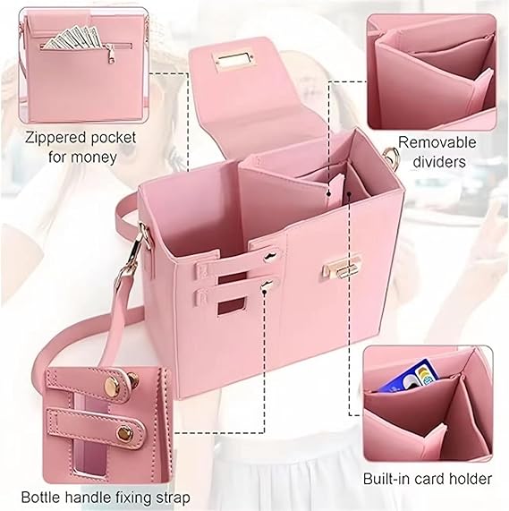 🌟🎉Women's Adjustable Crossbody Bag — With Water Bottle Pocket and Wallet Compartment
