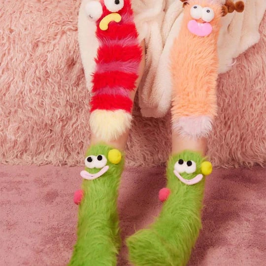 🔥Warm Cozy Fluffy Cartoon Monster Socks