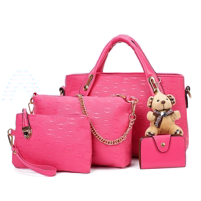 👜 Handbag with Four-piece Set