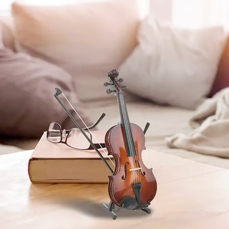 🎄 Mini Violin Model Ornament – Exquisite Detail, Perfect for Graduation Gift & Holiday Decor ✨📦