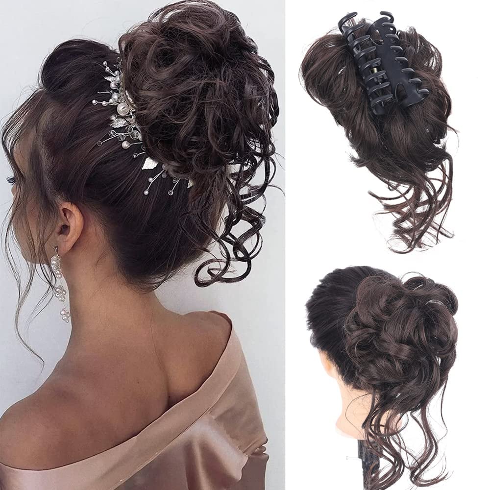 🔥Curly Bun Hair Piece