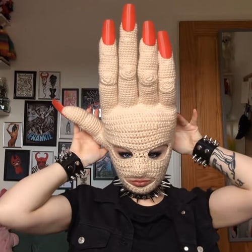 ✋ Handmade Giant Hand Crochet Balaclava
