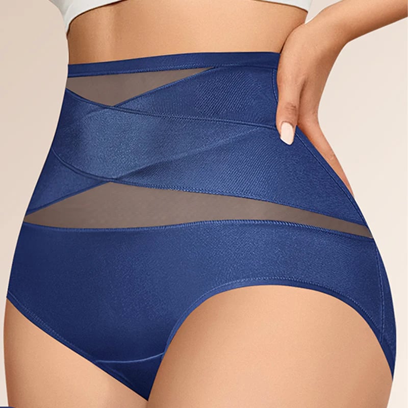 🌸Limited-Time Off-Buy 2 Get 1 Packs✨Plus-Size High-Waist Cross Tummy Control Panties