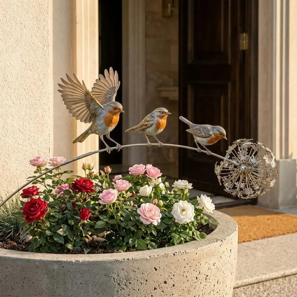 Robin Memorial Garden Stake – Loved Ones Are Near