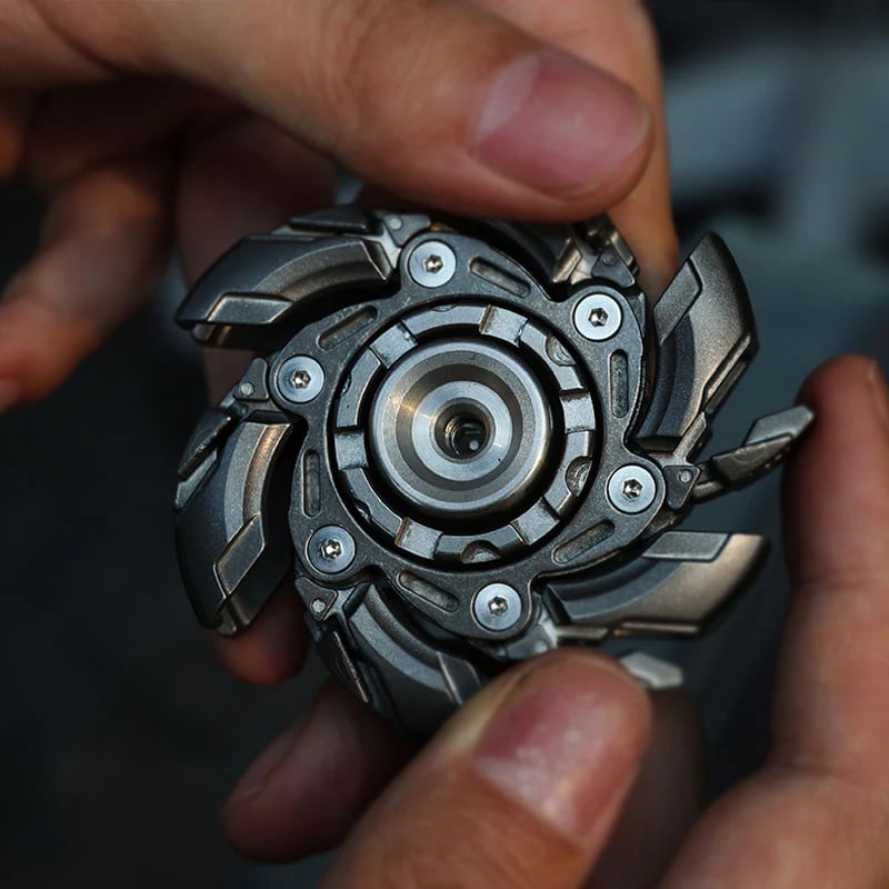 WarpFang:Stainless Steel Mecha Fidget Spinner