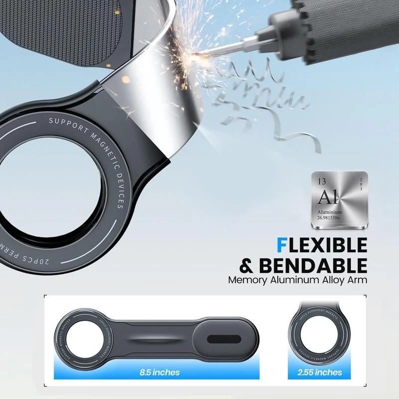 360° Bendable Magnetic Car Phone Mount