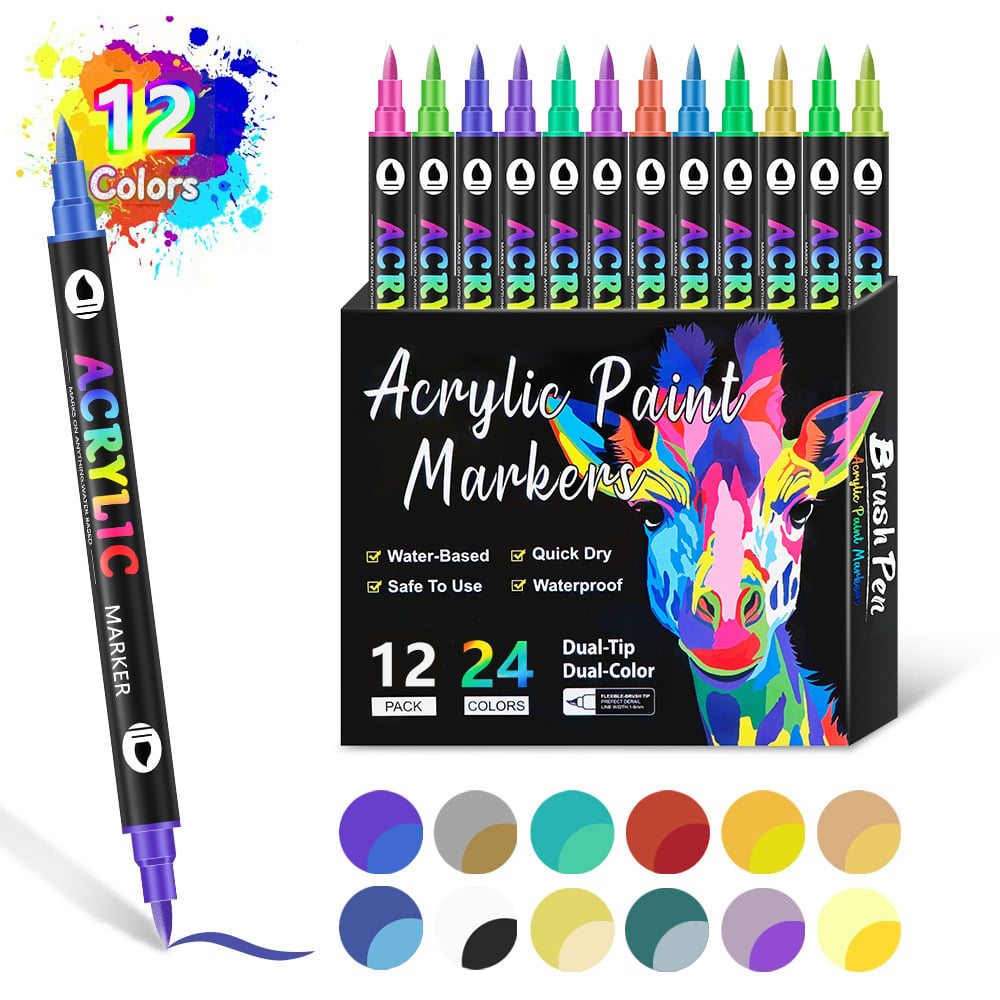 🔥🎨Double-Ended Art Markers for Professionals & Beginners!
