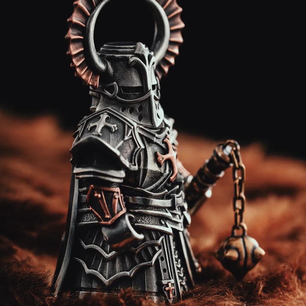 🔥-Crusader Figurine, Magnetic Action Figure, Metal Model Kit, Medieval Knight Statue