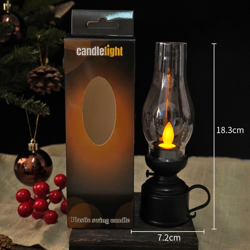 ✨LED Vintage Kerosene Lamp Electronic Swing Candle