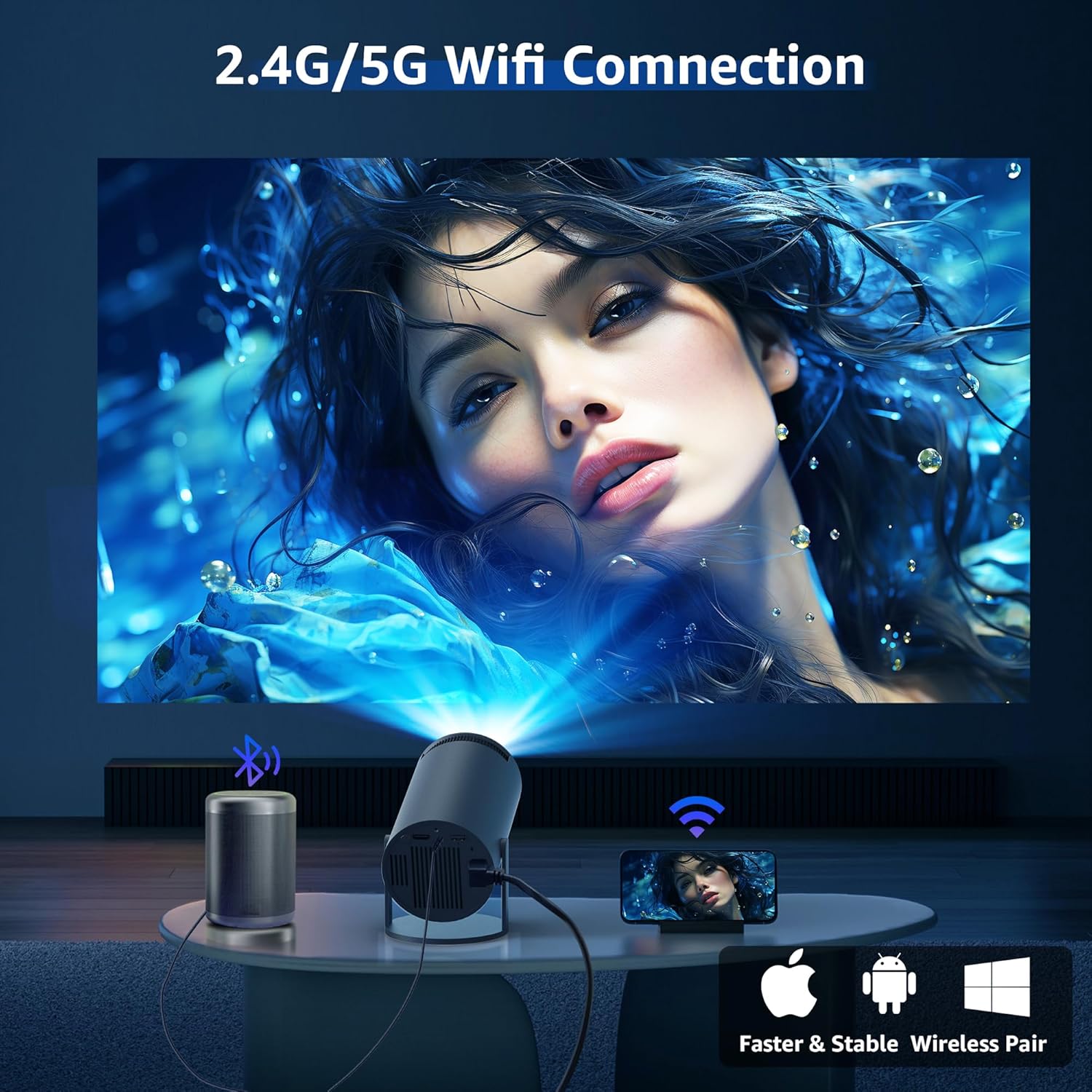 🎉Mini Projector - 4K FHD 1080P Supported 🎥