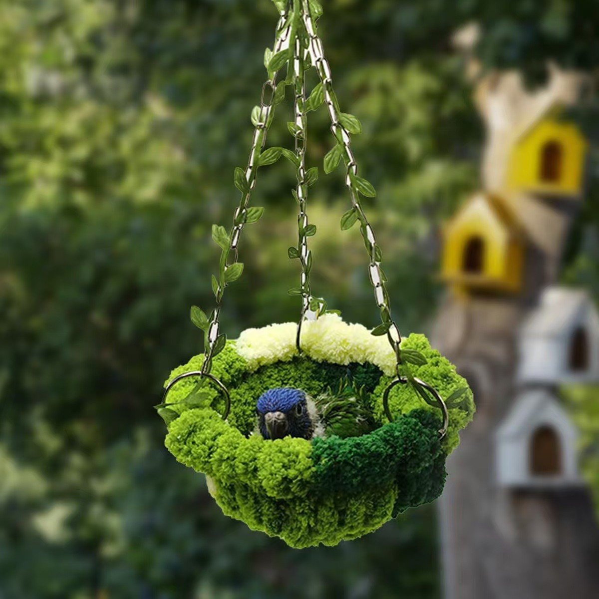 Cozy Jungle Hammock Nest for Birds