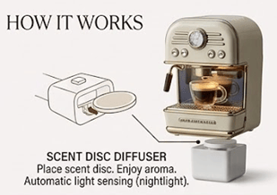 Espresso Maker Scent Control Nightligh