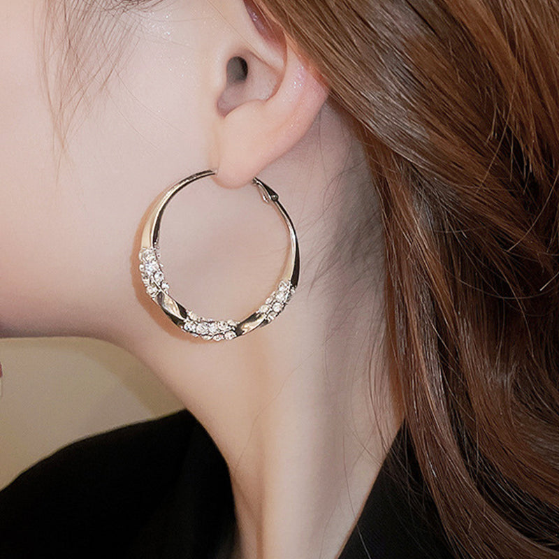 💖Circle Earrings with Zirconia