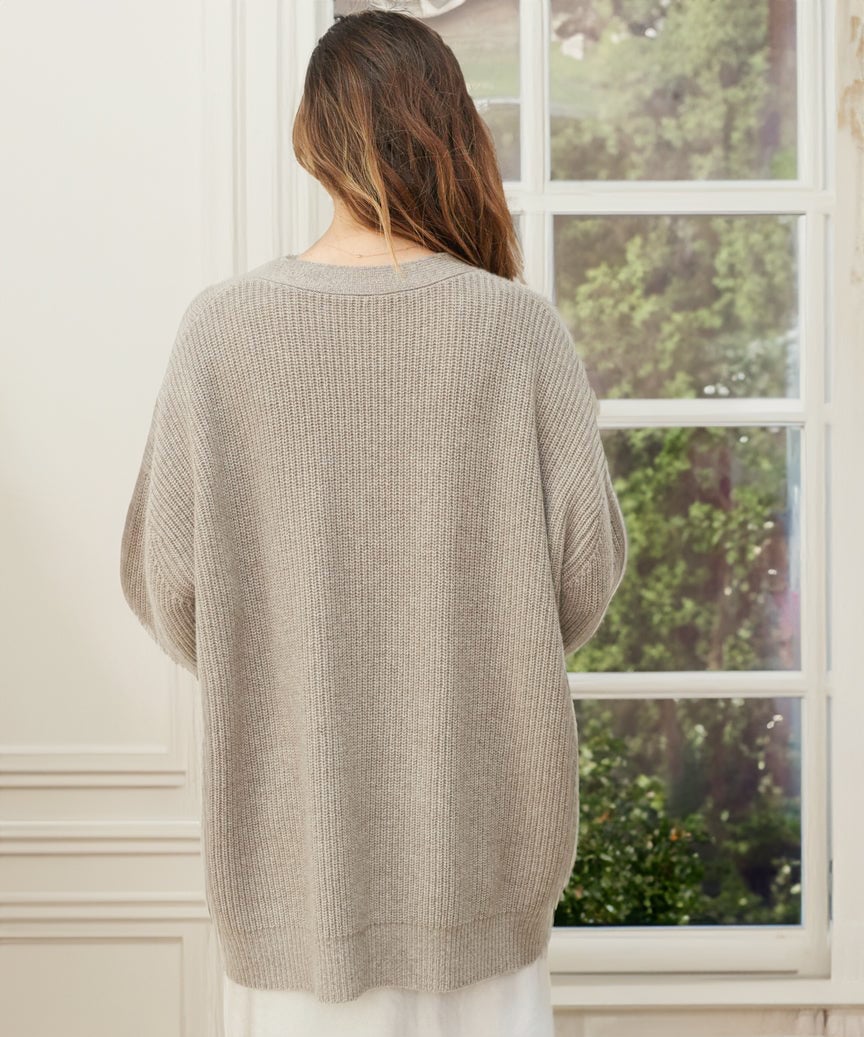 Fall-Winter Stylish Button Oversized Cocoon Cardigan