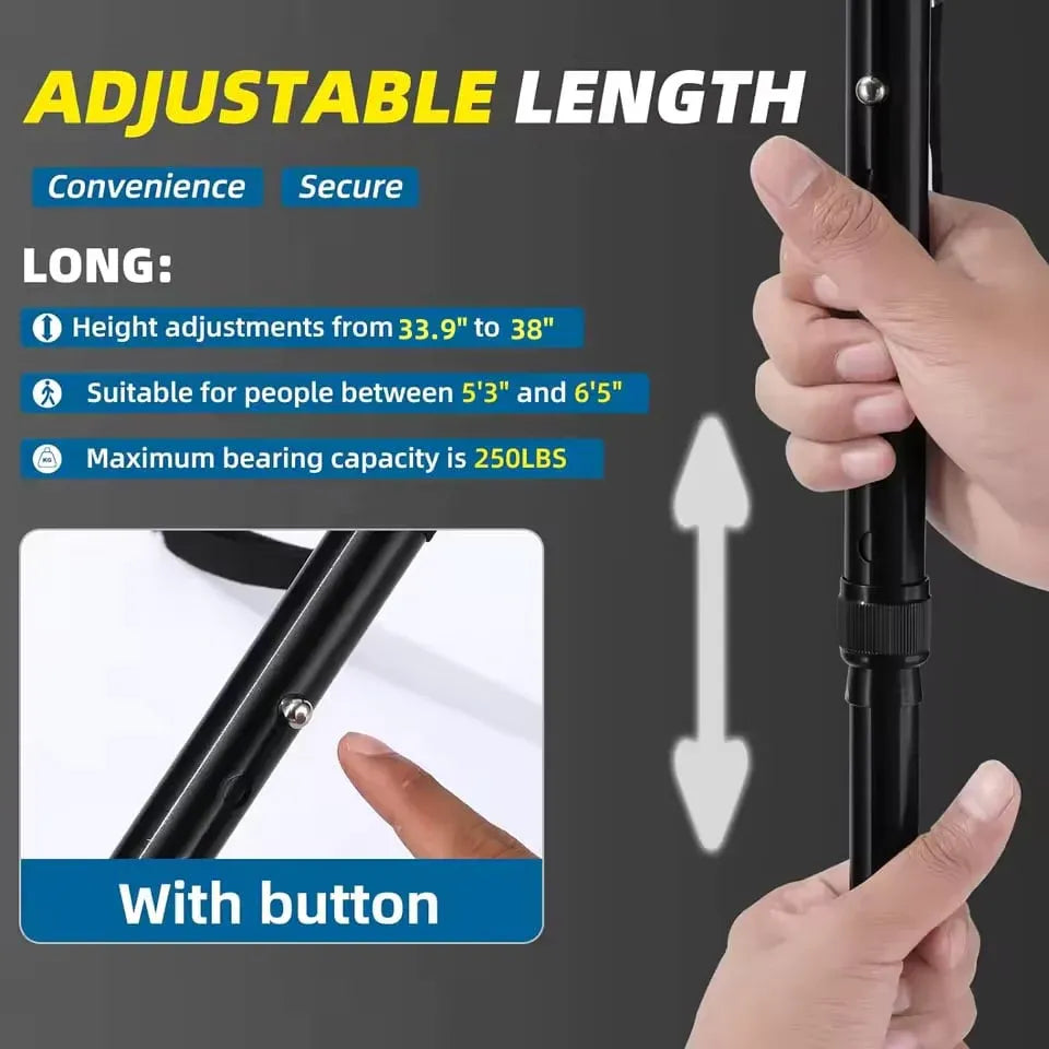 ⏰Multifunctional Folding Elderly Cane