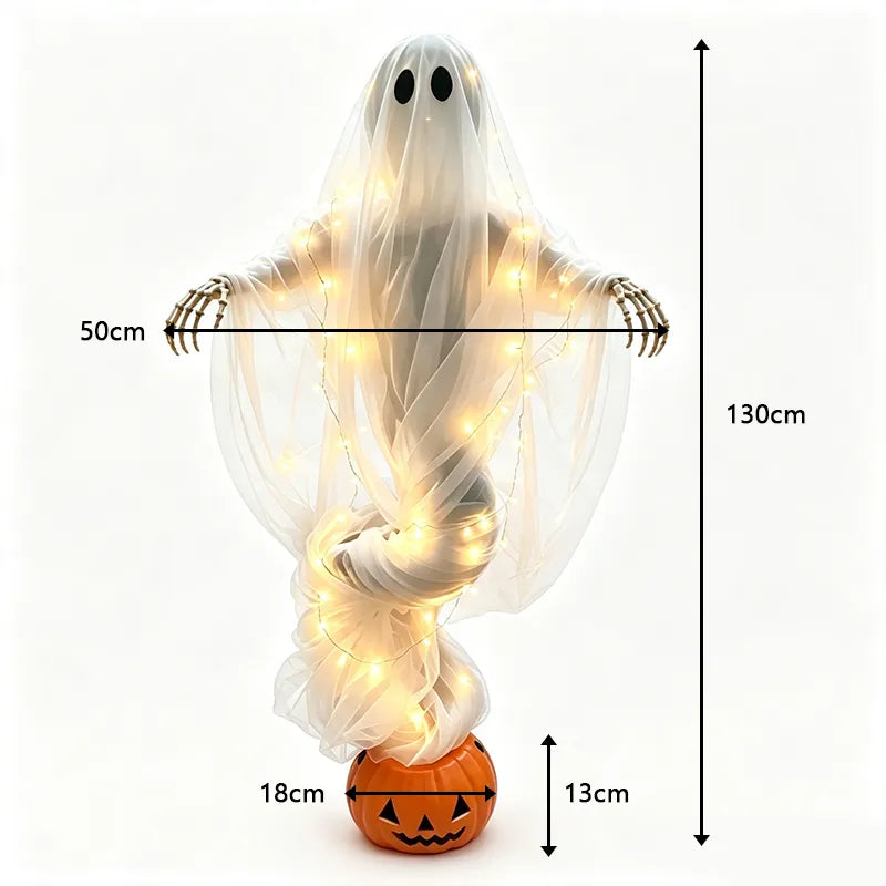 👻Swirling Ghost Pumpkin Yard Lamp🎃