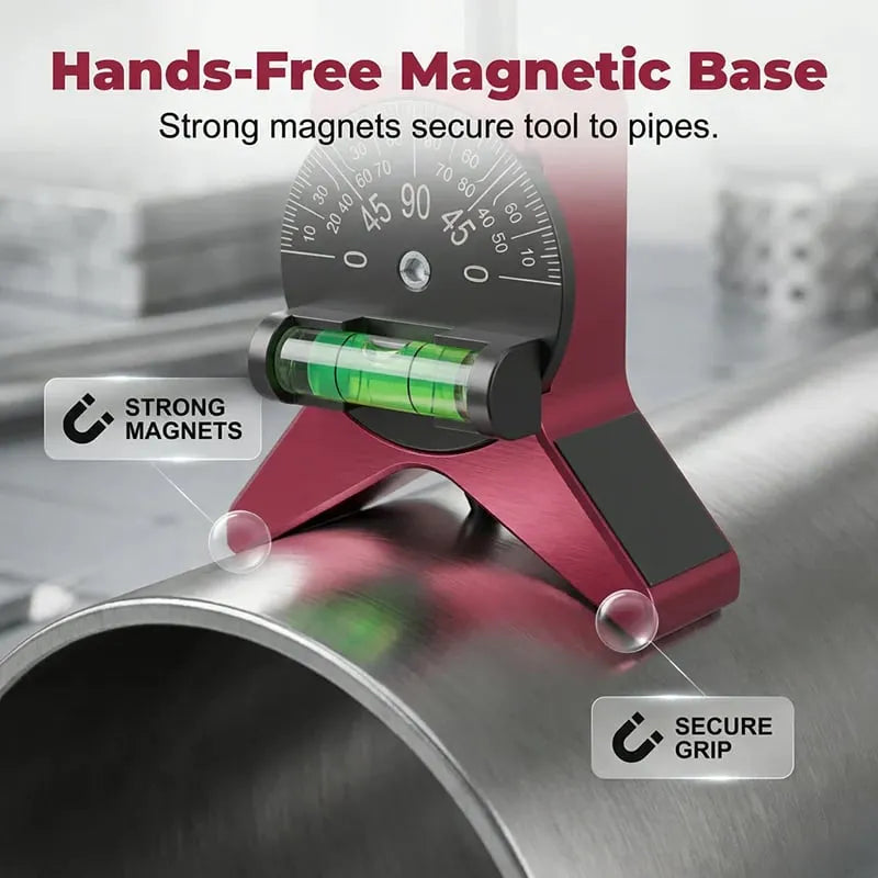 🔧 LIMITED-TIME! ✨ Magnetic Pipe Centering Tool – Y-Shaped, Hands-Free, Built-in Level 📏