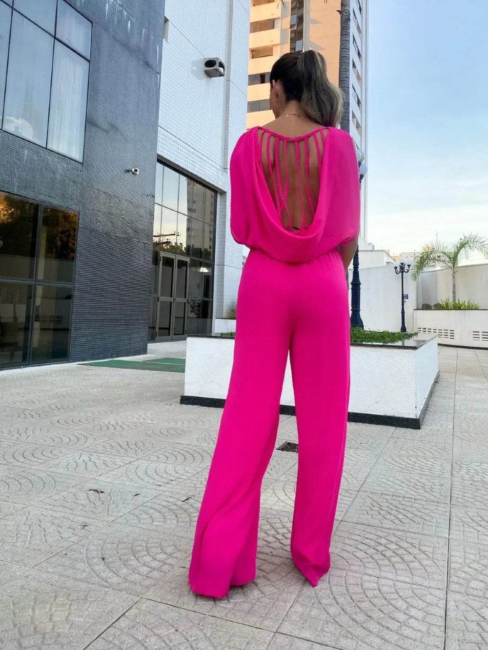 🔥Black Sleeveless Jumpsuit