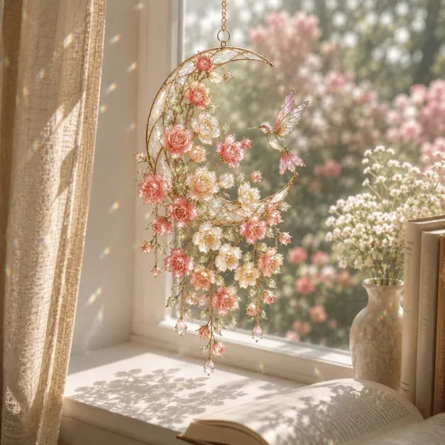 🔥🌸🦋🐦Crystal Garden Suncatcher📦
