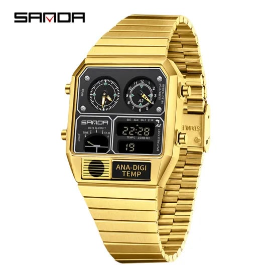 🔥Men's Luxury Sport Wristwatch Quartz Waterproof Digital