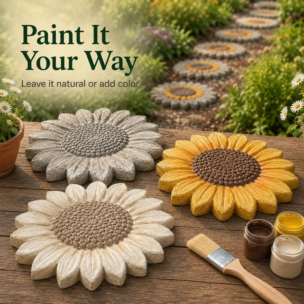 💥 🌻 Reusable Sunflower Stepping Stone Mold