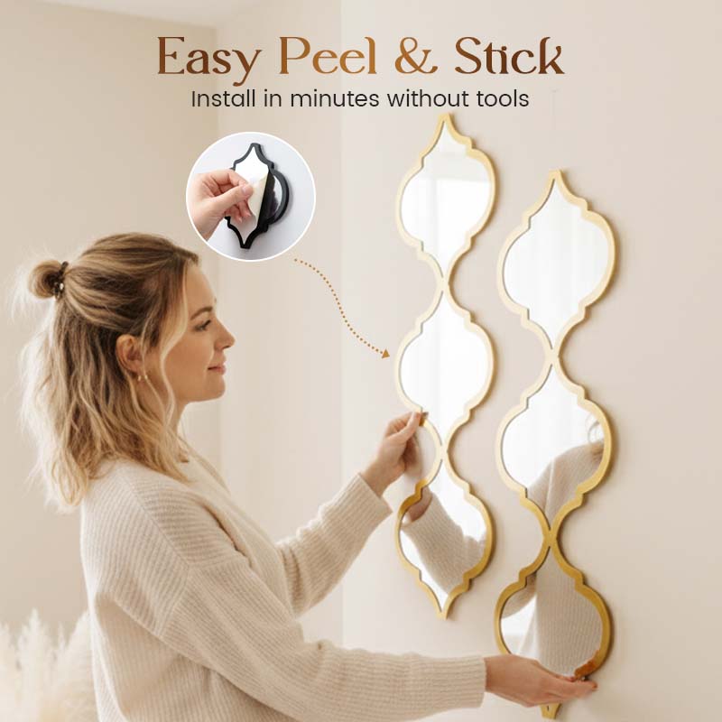 🔥🔥12PCS 3D Acrylic Mirror Rhombus Wall Stickers