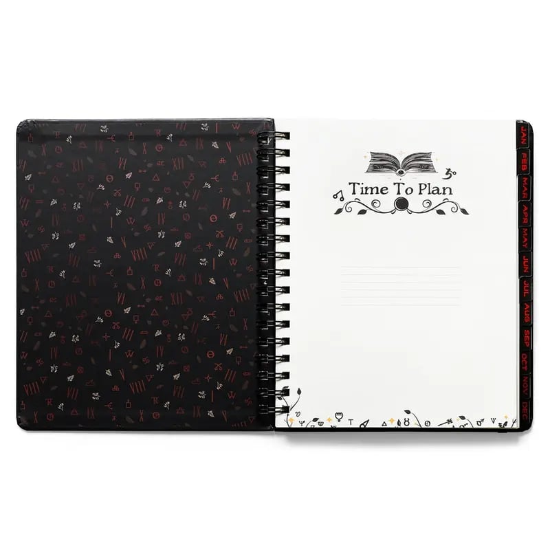 📚🧙‍♀️Waiting for the Night 2026 Weekly Planner🧹HARDCOVER BOOK