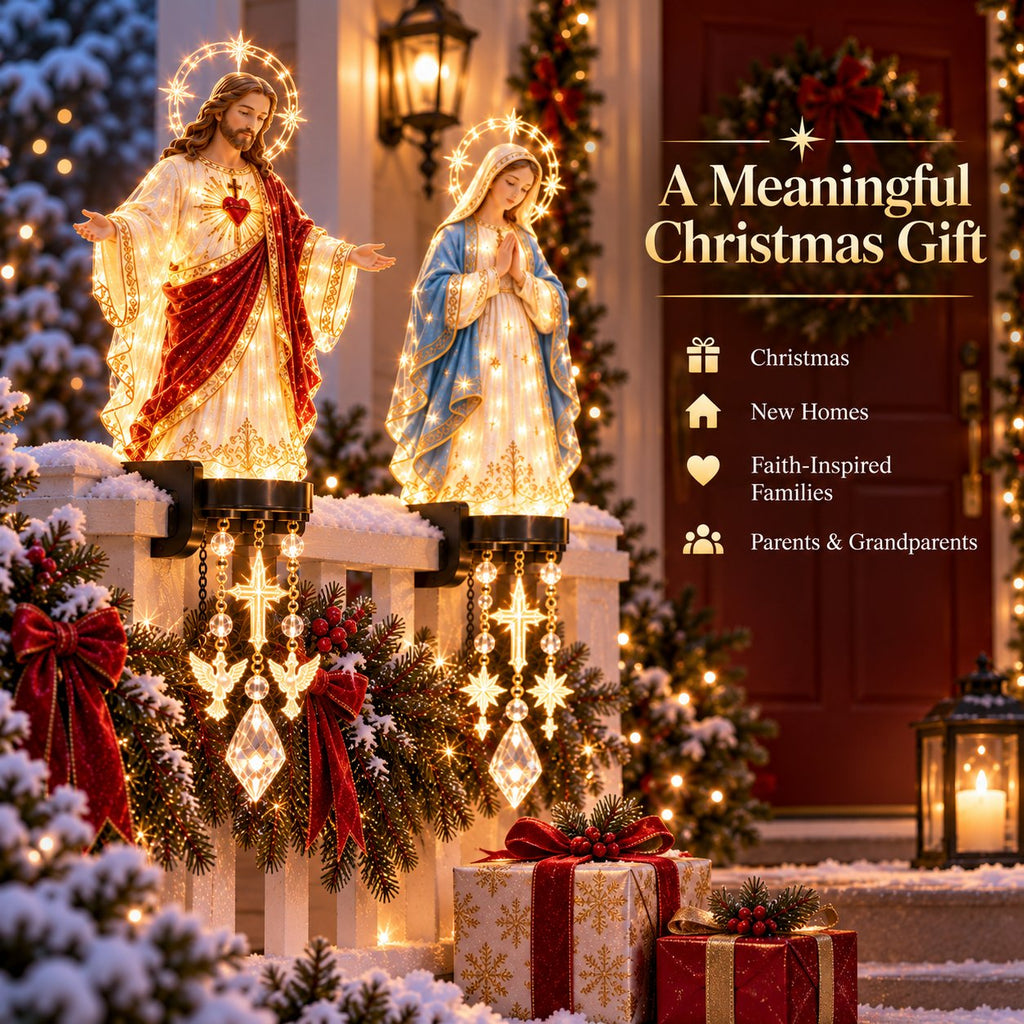 🎁🔥✨ Sacred Christmas Railing Lights