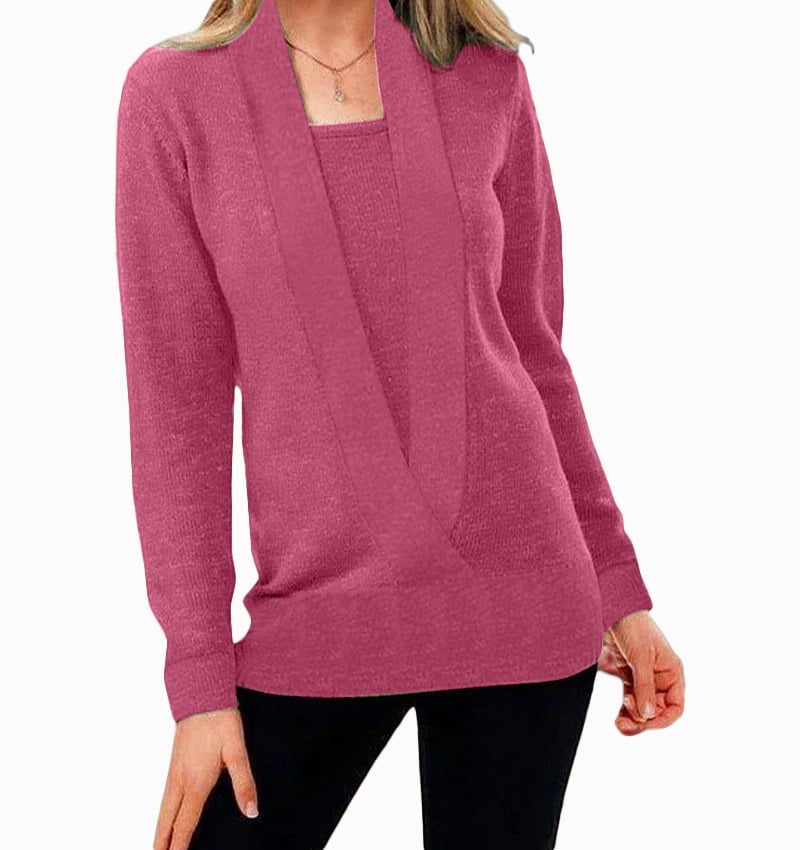 ✨✨Women's Solid Color Pullover Cropped Knitted Jumpers