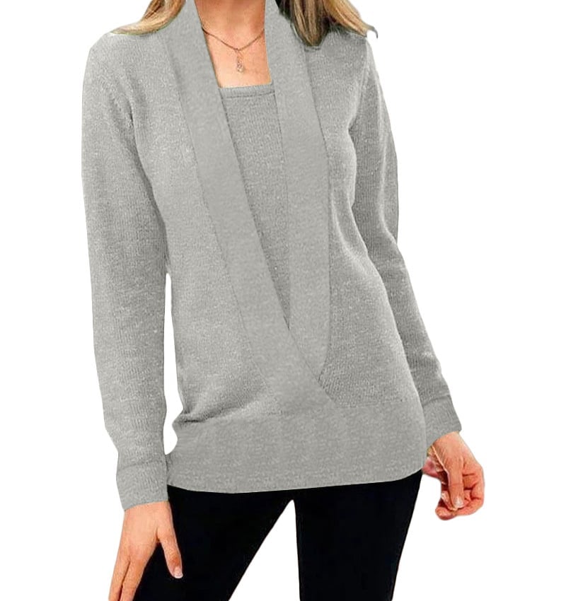 ✨✨Women's Solid Color Pullover Cropped Knitted Jumpers