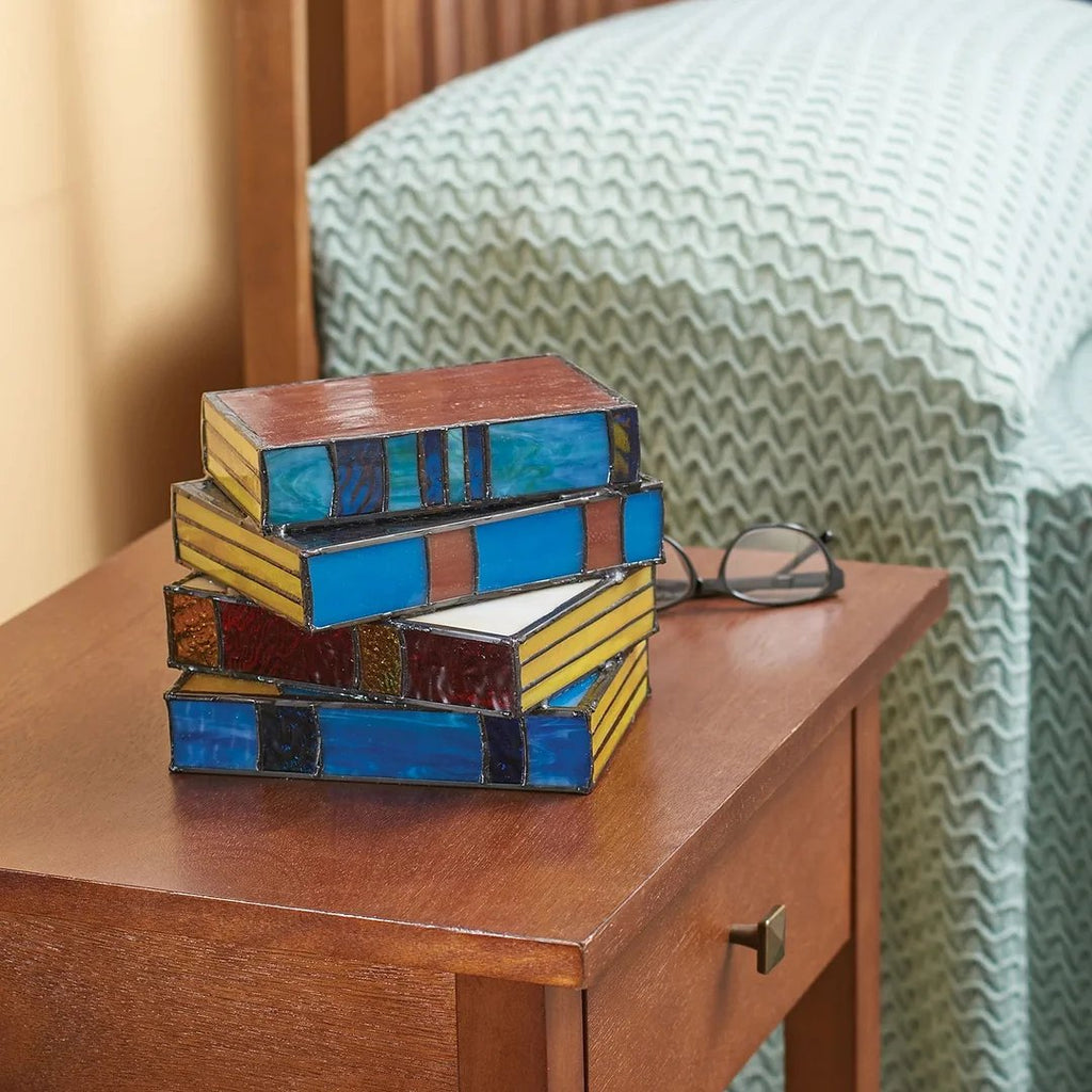 🔥Stained Stacked Books Lamp📚