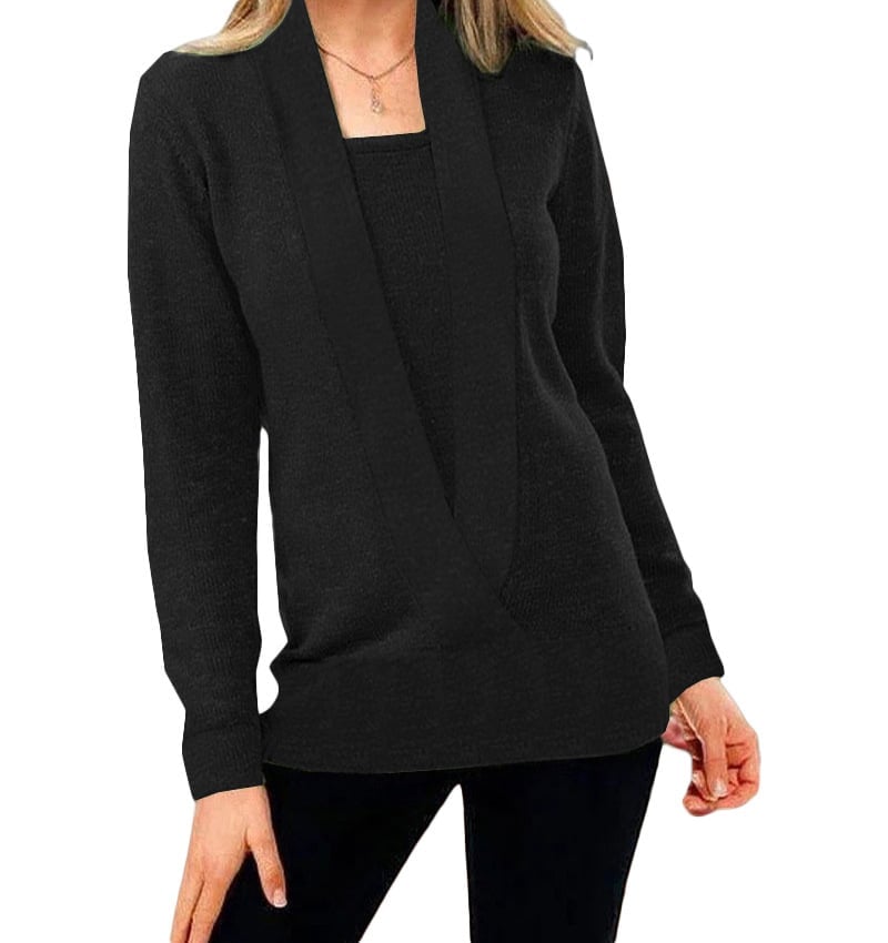 ✨✨Women's Solid Color Pullover Cropped Knitted Jumpers