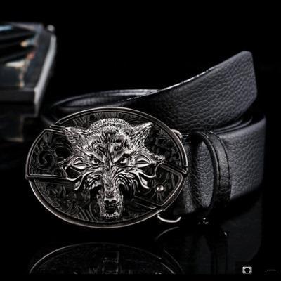 Fashion Punk Men's Genuine Leather Belt With Knife
