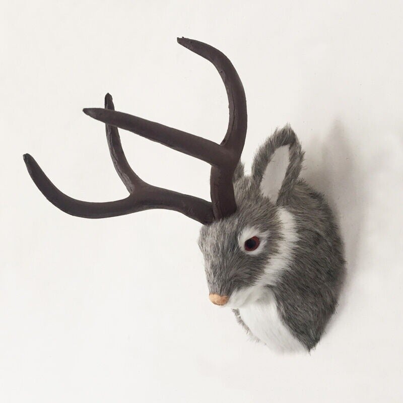 Mountable Rabbit 🐰Jackalope Wall-mounted Rabbit – lionclay
