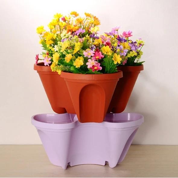 Stand Stacking Planters Strawberry Planting Pots