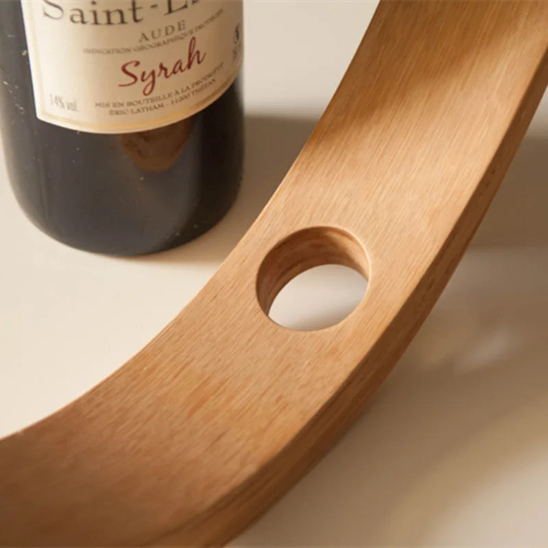 TimberTilt Balance Wine  Bottle Holder