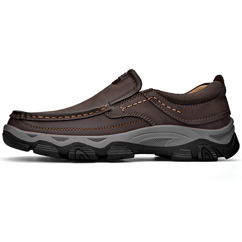 🎄Men's Orthopedic Walking Shoes Genuine Leather Slip On Loafers