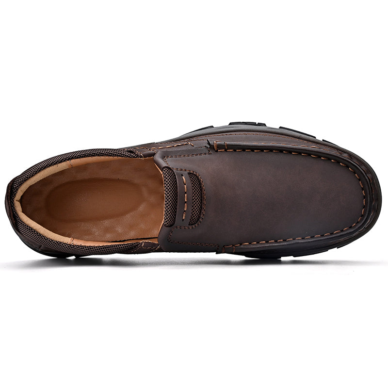 🎄Men's Orthopedic Walking Shoes Genuine Leather Slip On Loafers