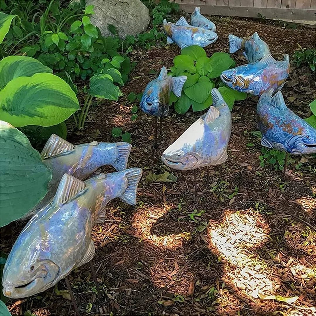 Koi fish garden art decoration