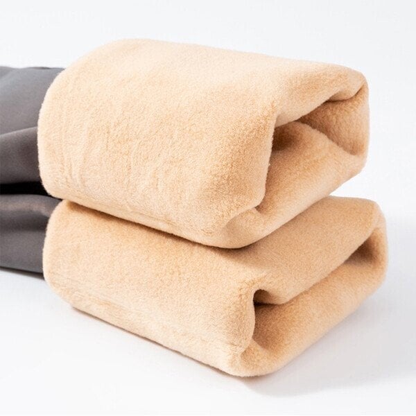 Translucent Thermal Plush Lined Stretch Leggings