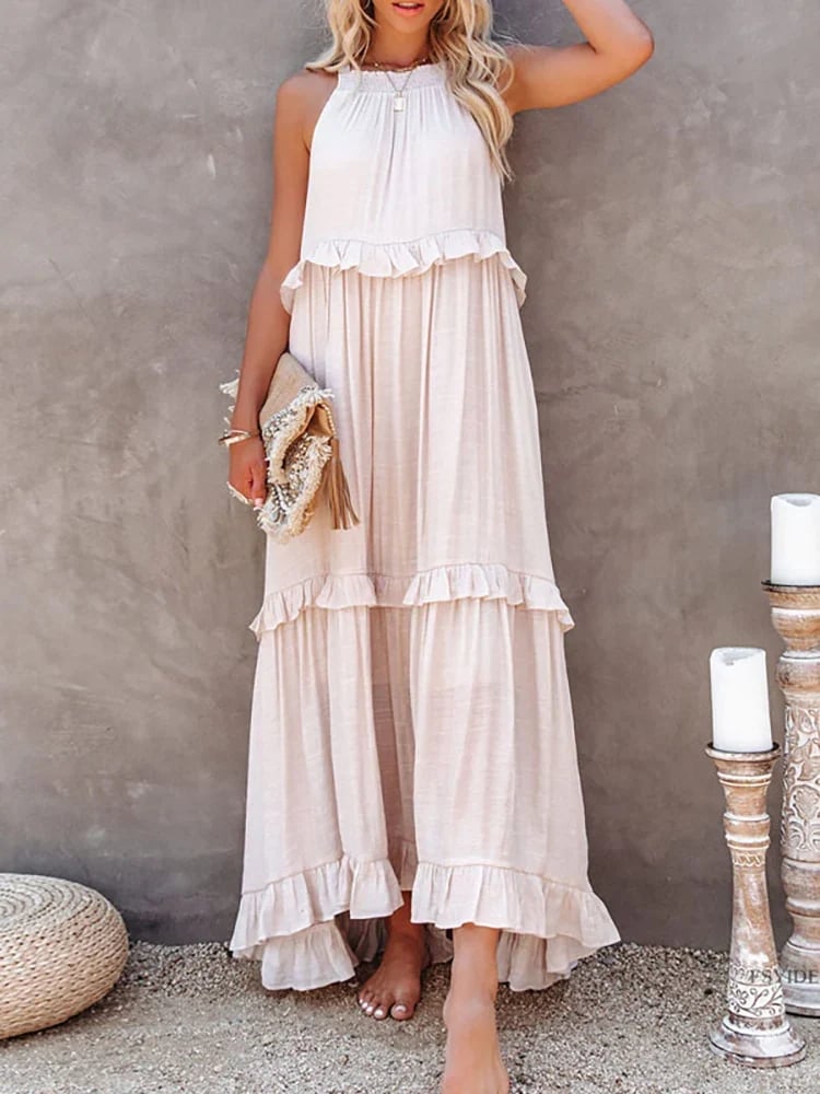 🔥🔥2024 Holiday Style Ruffled Long Dress