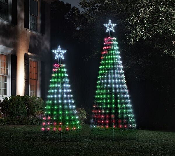 MULTICOLOR LED ANIMATED OUTDOOR CHRISTMAS TREE LIGHTSHOW-frame not included