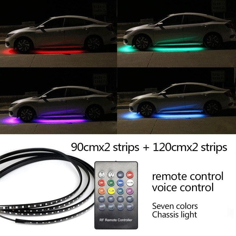🔥🔥 2023 Car Chassis Flexible RGB Waterproof LED Strip Lights