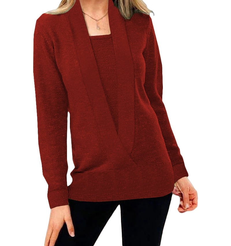 ✨✨Women's Solid Color Pullover Cropped Knitted Jumpers