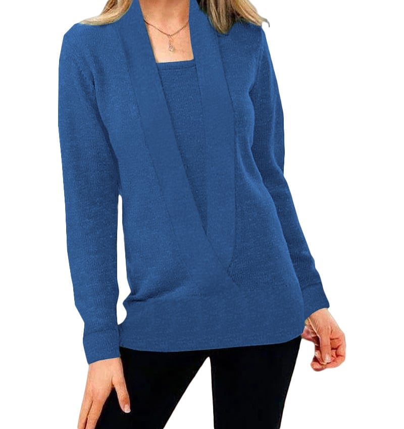 ✨✨Women's Solid Color Pullover Cropped Knitted Jumpers